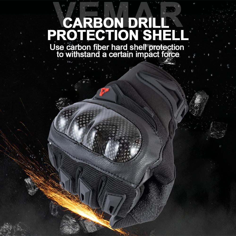 Gloves Men's and Women's Breathable Full Finger Anti-drop Locomotive Riding Equipment Off-road Gloves