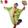Adult Halloween clown costume, carnival big pocket happy party clown couple cosplay costume
