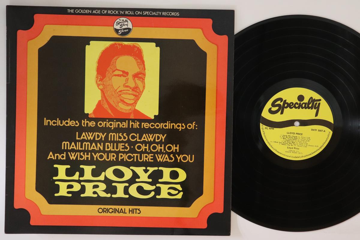 

LP Record LLOYD PRICE - Original Hits SNTF5007 SPECIALTY 1972 UK Soul/Funk Used