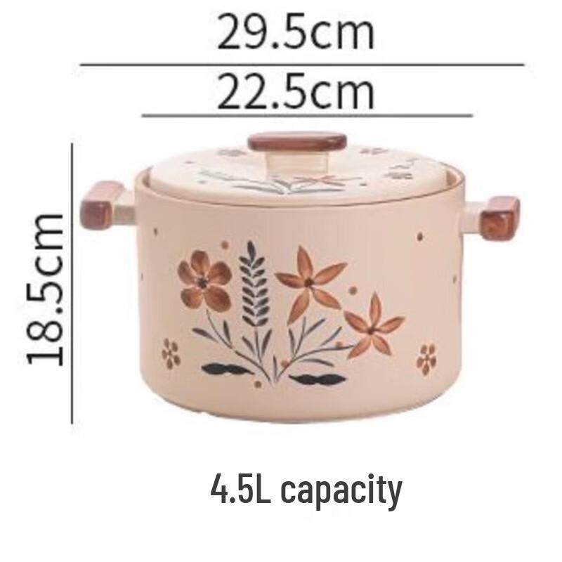 ZMR Ceramic Casserole Pot with Lid