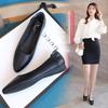 Genuine Leather Women Flats Ballet Shoes Women Office Work Shoes Oversize Boat Shoes Cloth Sweet Loafers Women's Pregnant Shoes