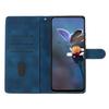For Honor X9c 5G Case Leather Imprinted Flower Phone Cover Wallet with Wrist Strap