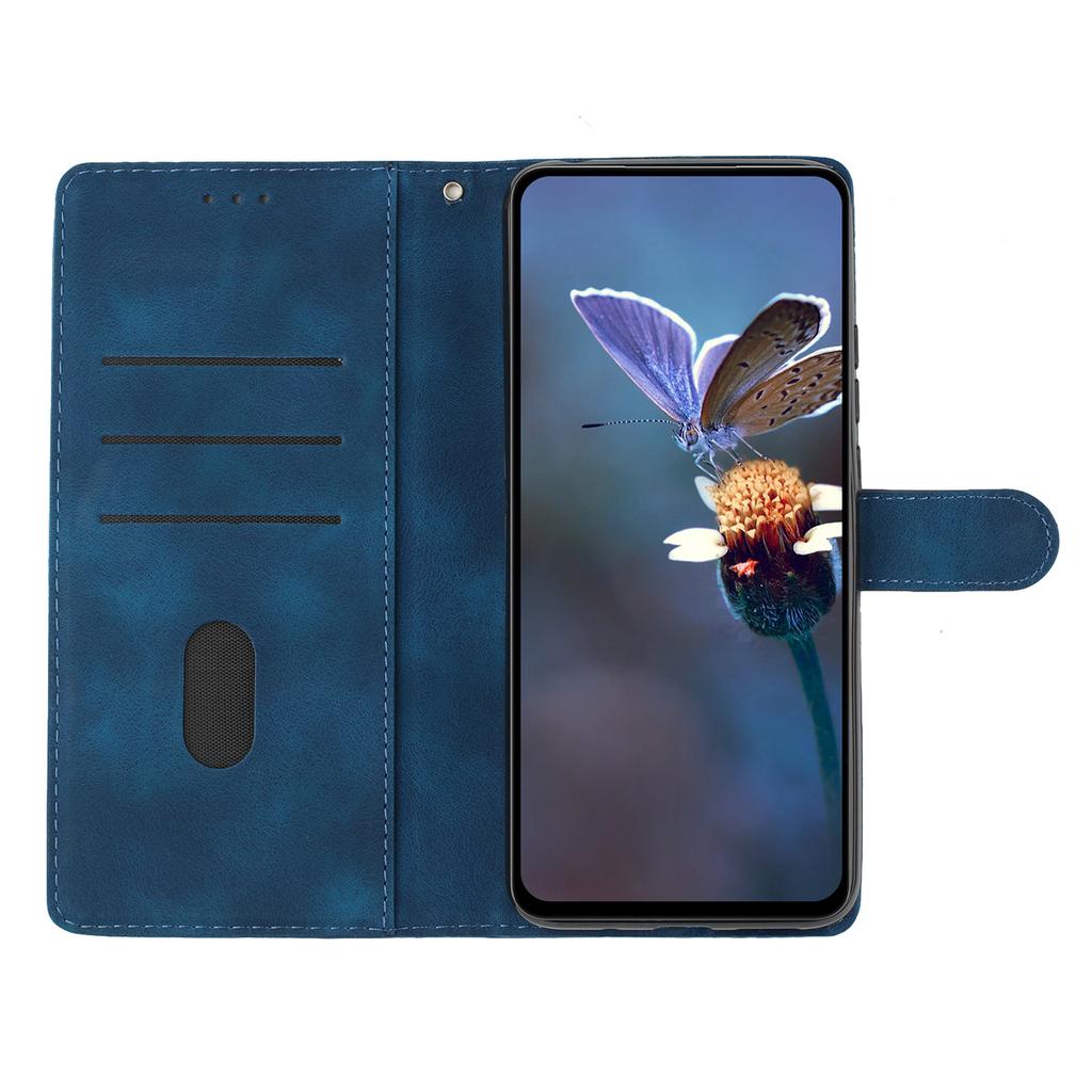 For Honor X9c 5G Case Leather Imprinted Flower Phone Cover Wallet with Wrist Strap