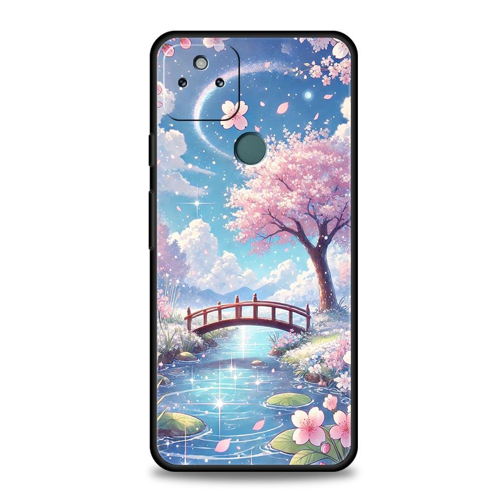 

Korean Flower Phone Case Cover for Google Pixel 10 9 8 7 6 9A 8A 7A 6A Pro Shockproof Soft TPU 9 Pro XL Shell Capas Fundas Coque For Pixel 6