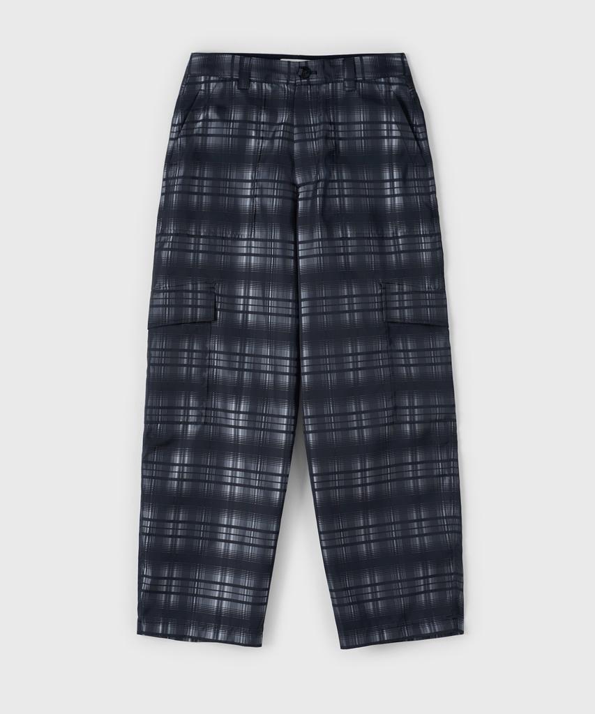 Yunse [Unisex] Check Cargo Pants (Check)