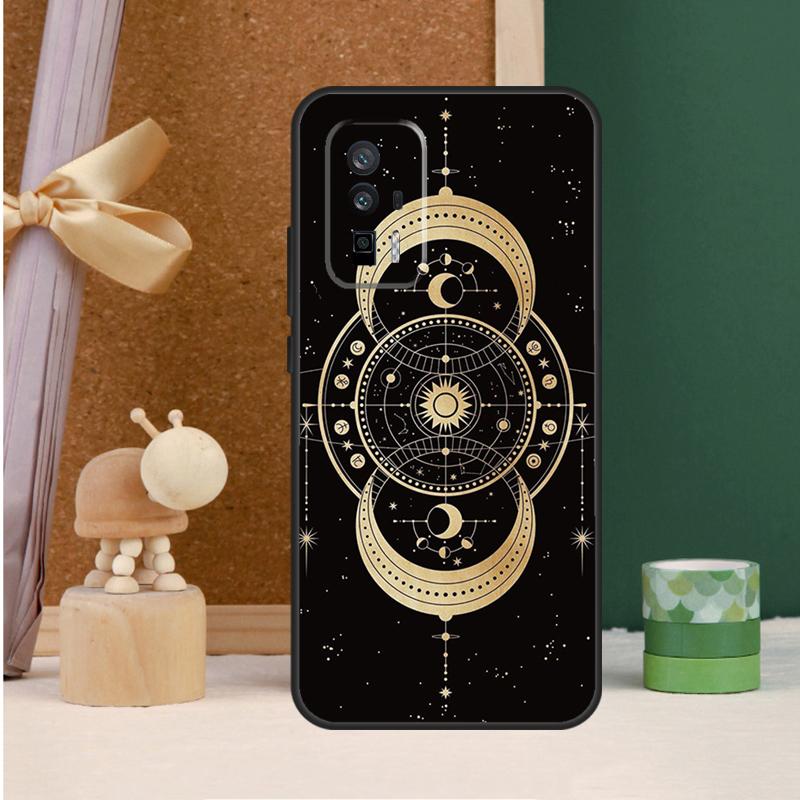 

Galaxy Moon Stars Phase Totem Art Case For POCO F5 X6 M6 Pro X3 X4 X5 F3 F4 M5s Xiaomi Mi 13 14 13T Pro 11T 12T 12 Lite Cover POCO X6