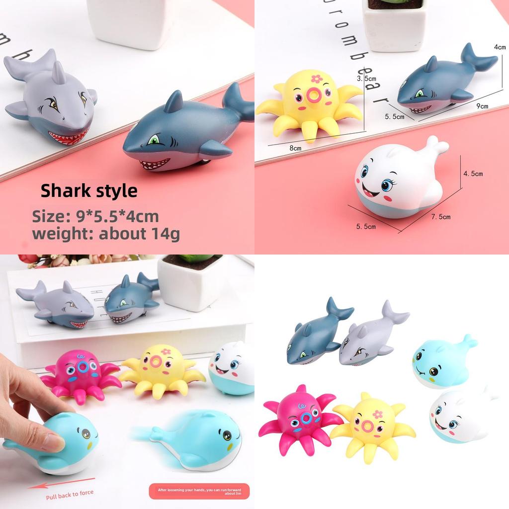 Childrens Ocean Animal Toy Set With Pull Back Mechanism For Interactive Play And Development