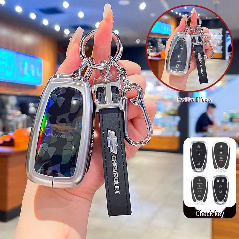 Compatible Key Cover for Chevrolet Malibu XL, Orlando, Cruze, Trax, Trailblazer - Full Coverage Shell