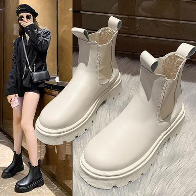 Autumn and Winter Women's Ankle Boots Fashion Thick-soled Short Plush Over-the-foot Warm Women's Shoes