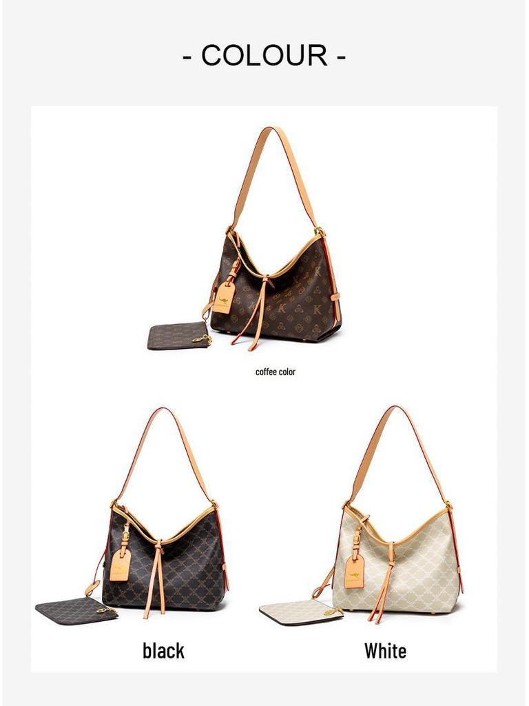 Damen 2025 Retro Floral Tragetasche - High-End, Mode Schulterhandtasche mit großer Kapazität