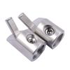 2 Pack 1/0 Gauge To 4 Gauge Wire Reducer Car Audio Power/Ground Amp Input Reducer Adapter Aluminum for Automotive- Audio