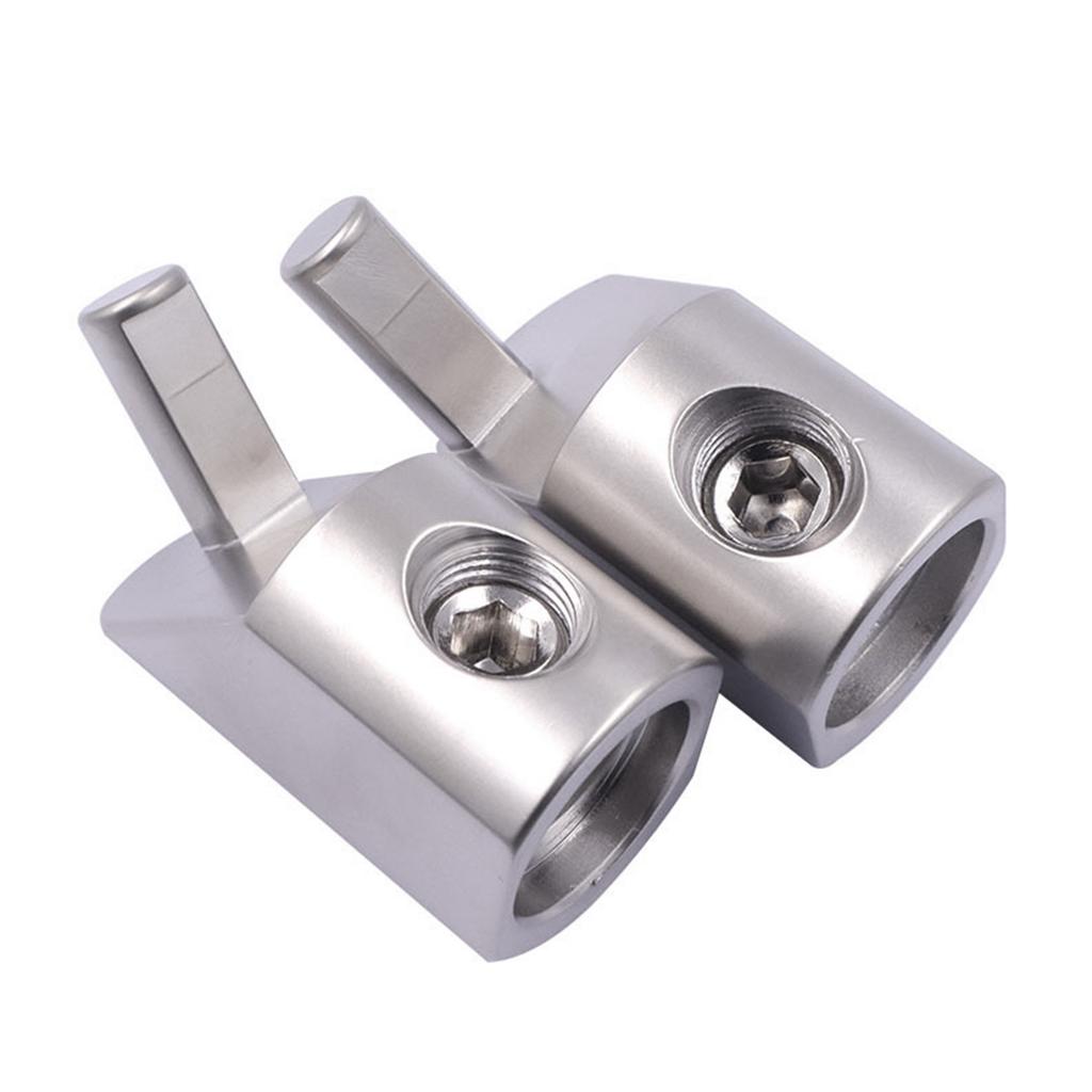 2 Pack 1/0 Gauge to 4 Gauge Wire Reducer Car Audio Power/Ground Amp Input Reducer Adapter Aluminum for Automotive- Audio