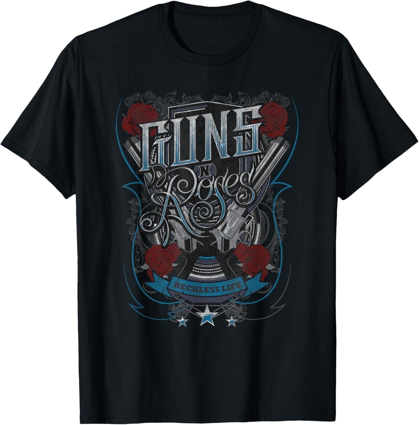 Guns N  Roses Official Reckless Life Guns T-Shirt Mens Womens Tees Top XL