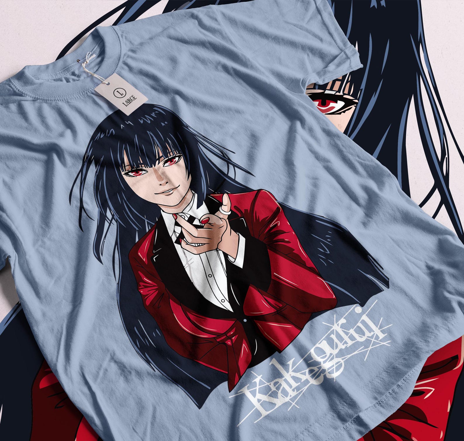 Kakegurui Yumeko Anime T-shirt Unisex, Anime Manga Shirt, Anime Shirt, Anime Lover Shirt, Graphic Anime Tee, Manga Shirt, Japanese Shirts 2XL
