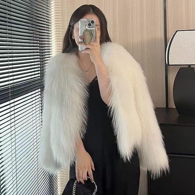 Autumn and Winter New Toka Imitation Fox Fur Light Fur Women's Winter Short Fur Short Coat
