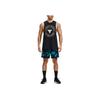Under Armour Johnson Series Project Letter Print Crew Neck Sleeveless Training Tank Men Tops Black 1370492-001