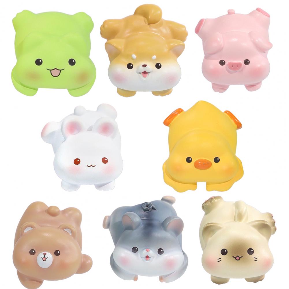 Car Decoration Cartoon Car Ornaments High Temperature Resistant Dashboard Decorations Rabbit Duck Frog Dog Car Figurine