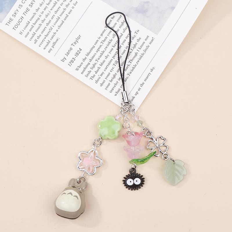 Trendy Handmade Beaded Cat Lanyard Phone Pendant Bead Bag Charm Cell Phone Chain Keychain Girl Gifts
