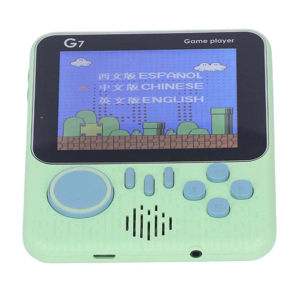 G7 Handheld Game Console Single Player Lightweight Gaming Device with 3.5in Screen Green