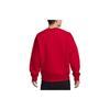 Nike Solid Color Crew Neck Casual Long Sleeve Sweatshirt Men Sweatshirt Red FN2550-657