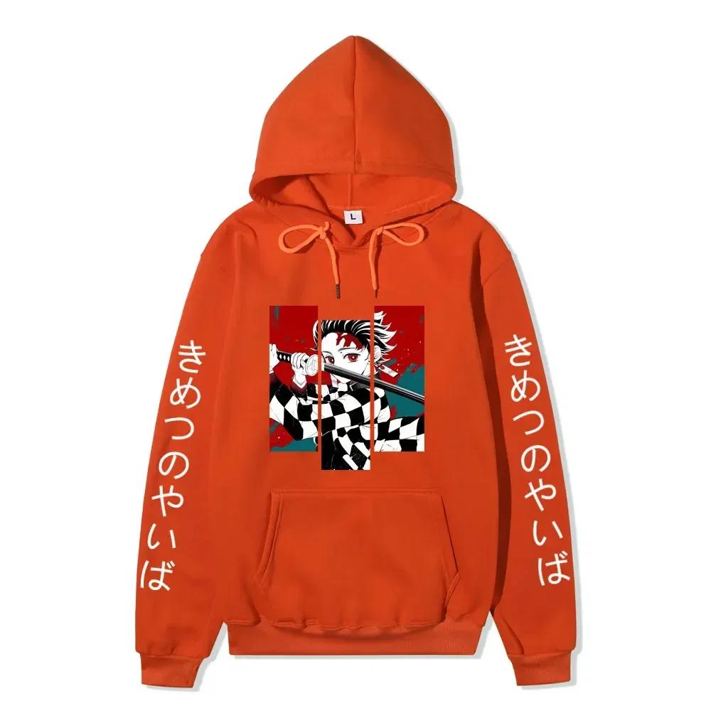 Autumn Winter Anime Printed Hoodies Autumn Harajuku Sweatshirts Oversize Casual Long Sleeve Pullover Casual Print Streetwear
