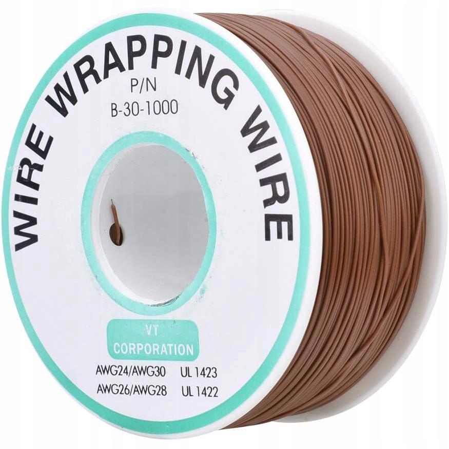 Rosfix Cavo Kynar AWG 0,25 mm Marrone 200m – Bassa Tensione | Diametro 0,25 mm | Rame Stagnato con PVC