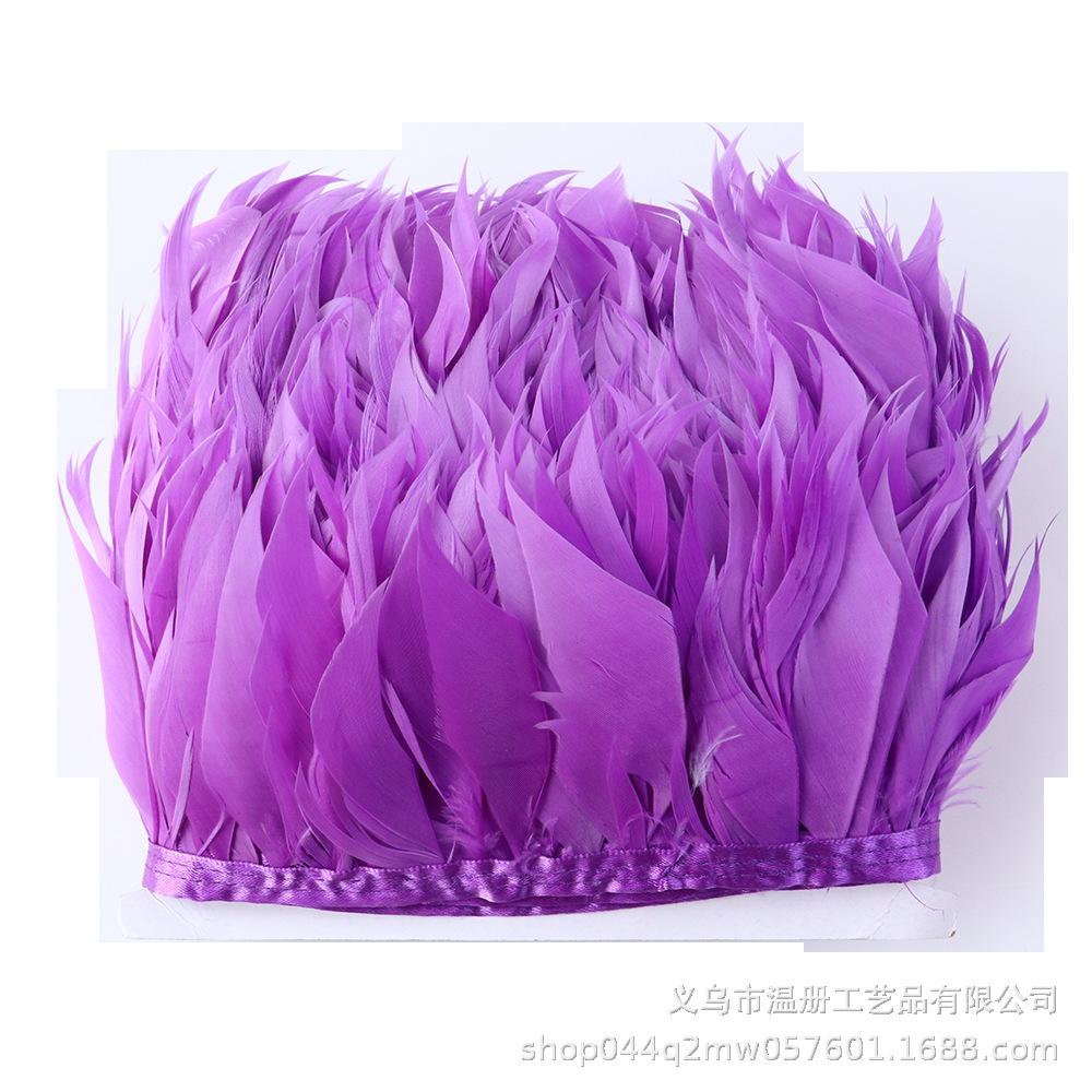 Goose Feather Tear Piece Clothing Accessories Material Color Goose Feather Skirt Cloth Belt DIY Stage Performance