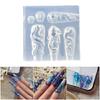 Professional Grade Transparent Nail Silicone Mold With Intricate Octopus Detailing Manicure Mould For Creative Accessories