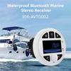 Marine Stereo Source For ATV UTV Cart Motorcycl Boat Radio AM FM RDS Receiver MP3 MP4 Video Media Player