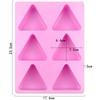 Stampo in Silicone a Forma di Foglio con Chip Triangolari per Sapone Geometrico, Gelatina, Cioccolato, Formaggio, Cera per Candele, Stampo per Cubetti di Ghiaccio, Strumenti per Decorare Torte