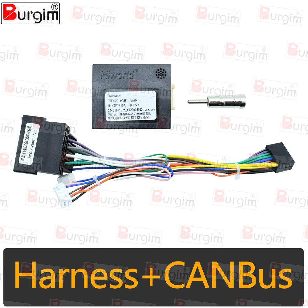 

Car Radio Frame Fascias For Lancia Delta 2009- 9 inch 2DIN Carplay Stereo Screen Panel 16PIN Harness Wire Canbus Power Cable only cable canbus