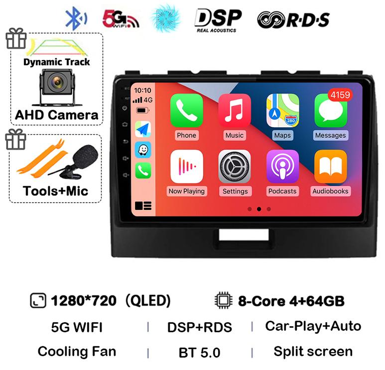 Android 14 Carplay For Suzuki Wagon R 2010 2011 2012 2013 2014 2015 2016 2017 2018 Car Radio Multimedia Video Player GPS Stereo