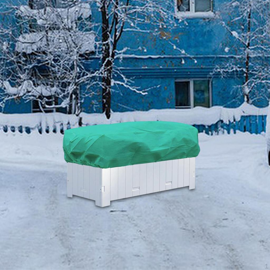 Rectangular Plant Cover Balcony Planter Box Dustproof Freeze Protection Frost Bag for Winter