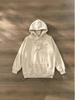 Color Block Embroidered Half-Zip Hoodie - Cotton Style with Stand Collar