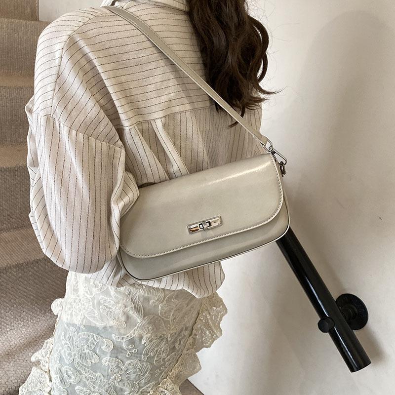 Retro underarm women's bag, simple Korean fashi multifunctial small square shoulder bag, crossbody bag
