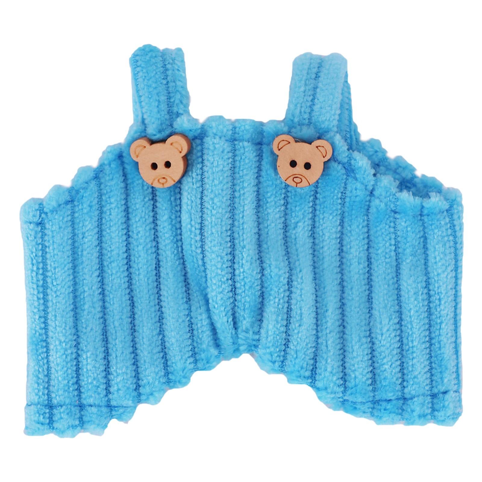 

17 см виниловая плюшевая кукольная одежда допаминовый цвет шерстяной комбинезон аксессуары кукольная одежда One Size синий