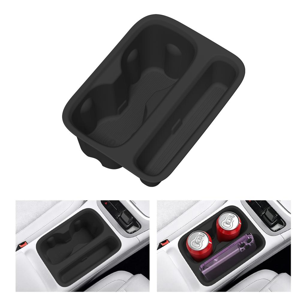 Smabee Right Drive for Geely EX2 RHD 2025 2026 Cup Holder Insert Car Cup Box Shock-Absorbing Tray Silicone Organizer Accessories