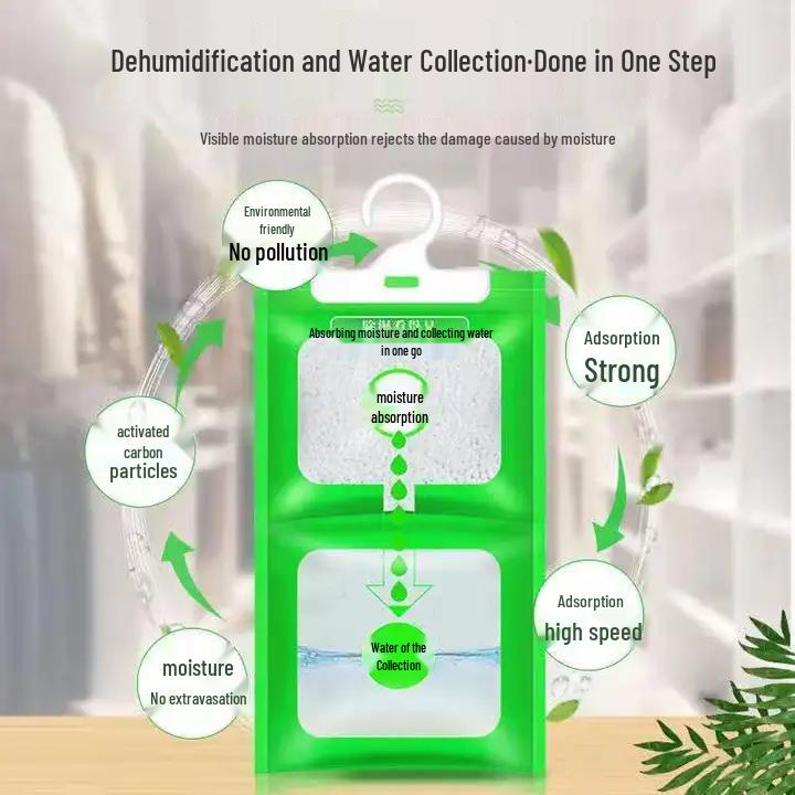 

Hanging Indoor Dehumidifier Bag: Moisture & Mildew Proof for Dorms, Wardrobes
