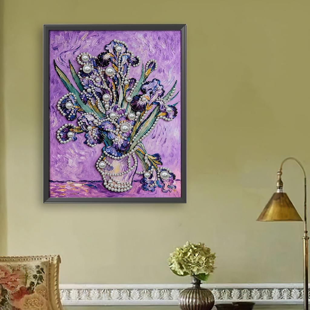 DIY Pearl Art Painting Without Frame Pearl Gem Paintings Picture Arts Craft 30x40cm for Adults Beginners Home Wall Decor