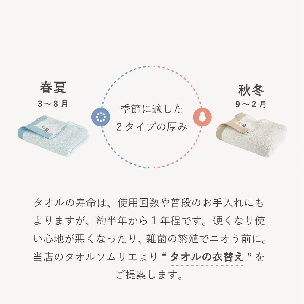 Transparan Seasonal Imabari Towel Certified Face Set of Made In Smooth Towels, Towels, 4, Oriori, Japan, Quick-Drying, 100% Cotton, (Spring/Summer