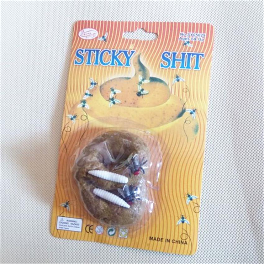 Simulated Poop Suction Card: Scary Prank with Flies & Maggots