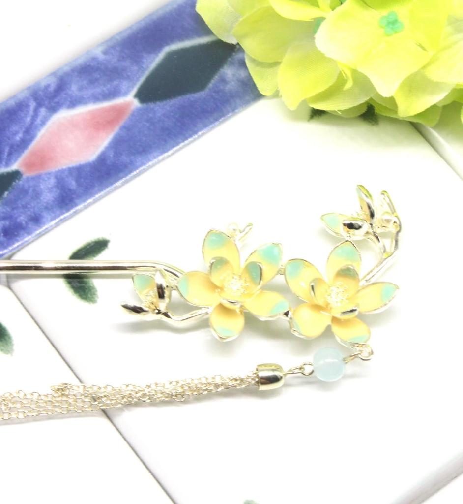 [MiaoMiao] Kanzashi (Japanese hair ornament) - Single piece - for Japanese clothing, kimono, formal kimono, yukata, etc. - Metal, antique style,