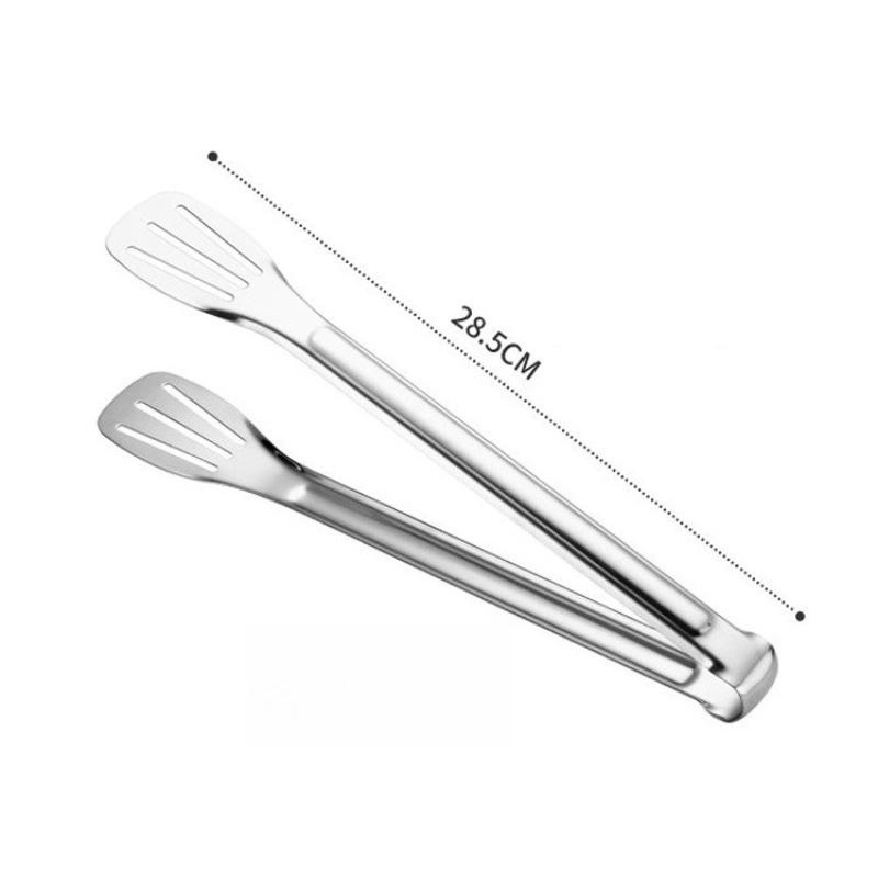 304 Stainless Steel Food Tongs Kitchen Utensils Heat Resistant Salad BBQ Pastry Clip Cooking Tools for Desserts Buffet Barbecue