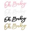 1 Set Oh Baby Sign Wooden Letter Home Living Room Bedroom Wall Decoration Baby Shower Neutral Gender Reveal Birthday Party Backdrop Decor