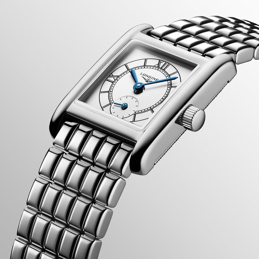 [LONGINES] Mini DolceVita Sector Dial Art Deco Rectangular Stainless Steel Women's Watch (L5.200.4.75.6)