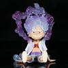 Anime One Piece Q Version Gear 5 Sun God Nika Luffy Figure Bracket Model PVC Action Figurine Statue Collection Child Toys Gift