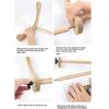 Portable Wood Embroidery Stand With Adjustment Natural Wood Sewing Frame For Home Or Travel Use