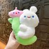 Cute Moon Pig Plush Keychain Ultra-soft Short Plush Stuffed Toy