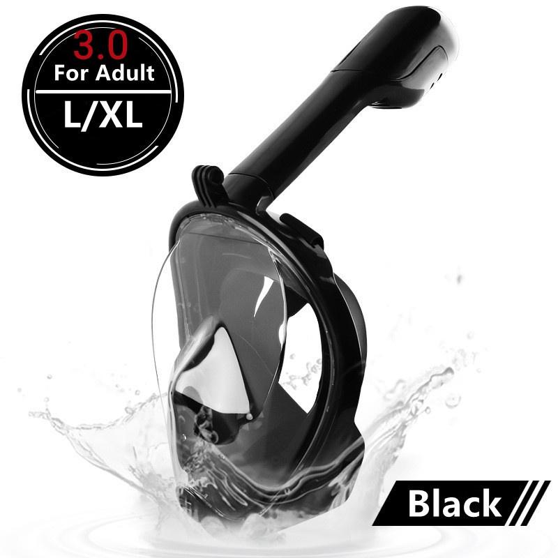 Underwater Scuba Anti Fog Face Diving Mask Snorkeling Respiratory Masks Safe Waterproof Swimming Equipment for Adult Kids