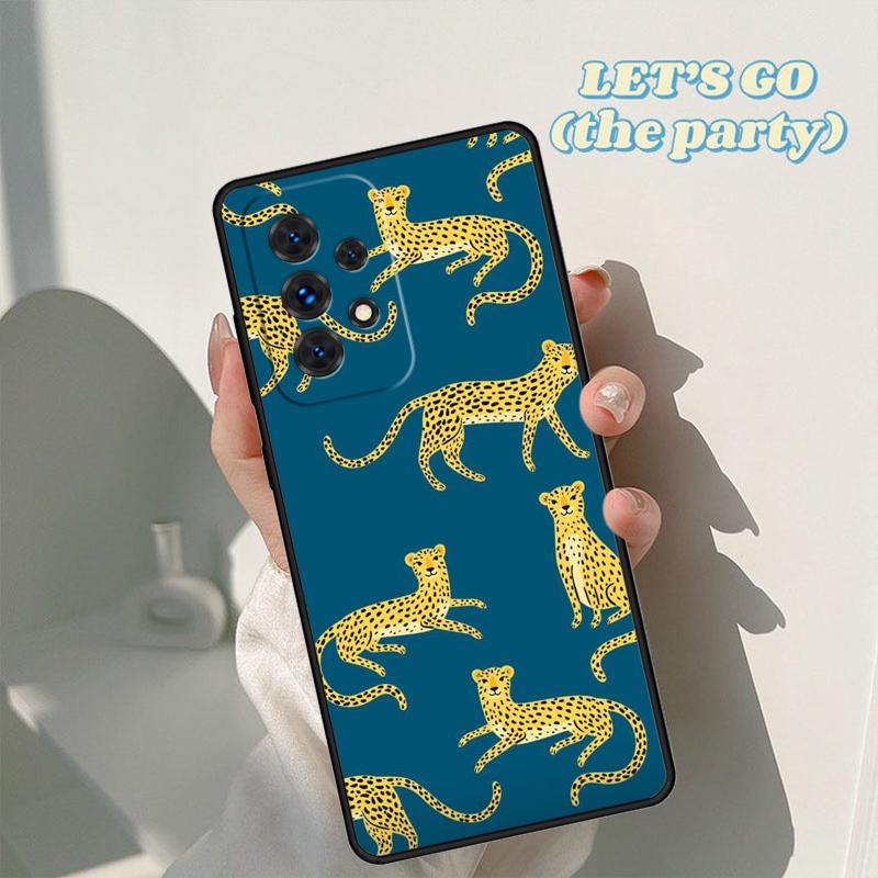 Cheetah Panther phone case For Samsung Galaxy A42 A31 A40 A51 A71 A32 A80 A91 A52 A72 A73 A20e A21S A50 A70 A11 A12 Cover